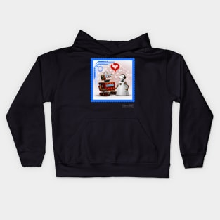 robot in love Kids Hoodie